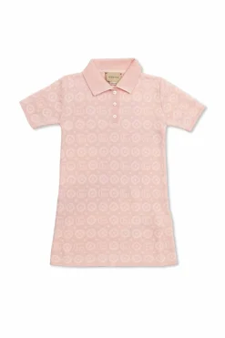 Gucci Kids PINK Dress with GG pattern