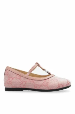 Gucci Kids PINK Monogram Ballerinas