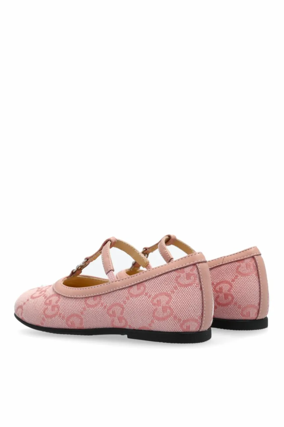 Gucci Kids PINK Monogram Ballerinas