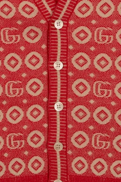 Gucci Kids RED Cardigan with logo
