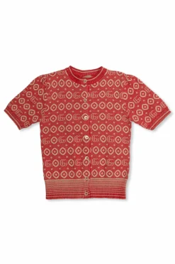 Gucci Kids RED Cardigan with logo