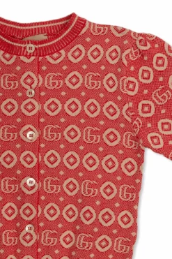 Gucci Kids RED Cardigan with logo