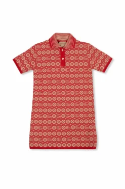 Gucci Kids RED Monogrammed polo shirt