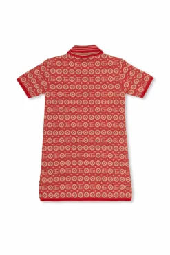 Gucci Kids RED Monogrammed polo shirt