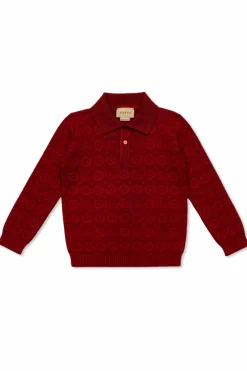 Gucci Kids RED Polo Sweater