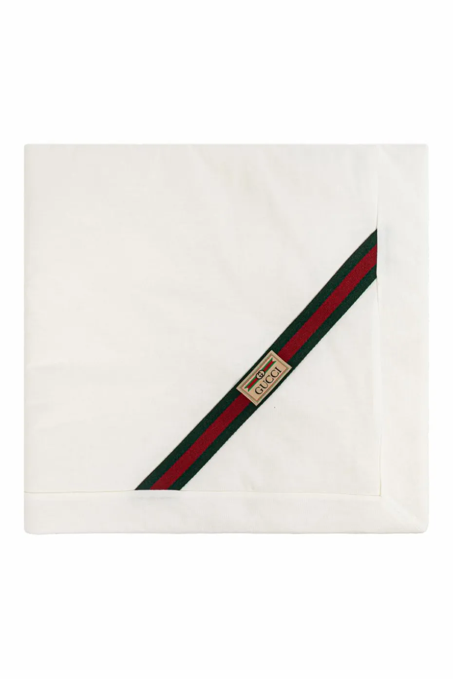 Gucci Kids WHITE Blanket with logo