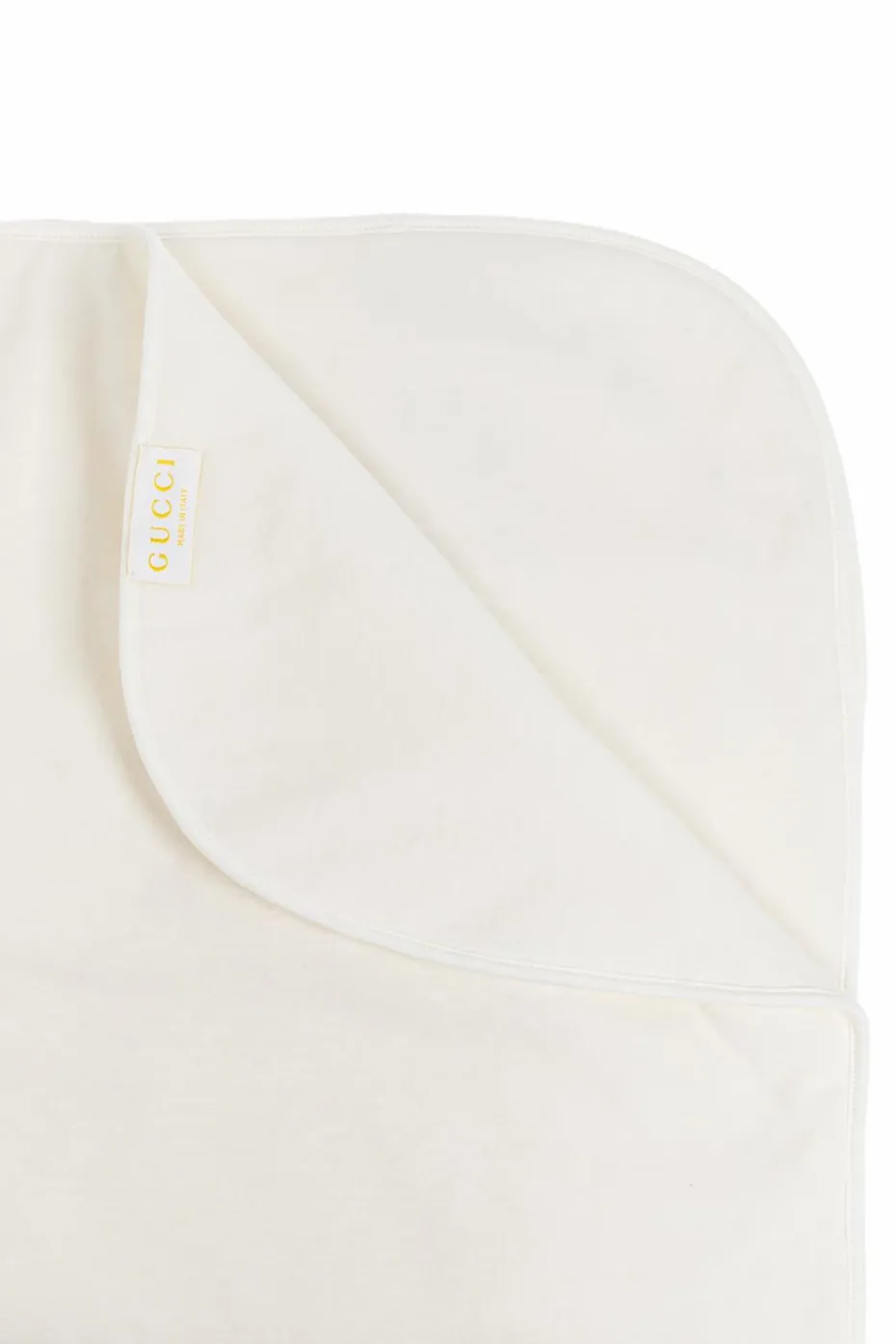 Gucci Kids WHITE Cotton baby blanket