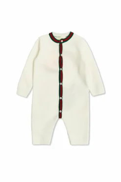 Gucci Kids WHITE Cotton jumpsuit