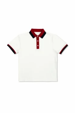 Gucci Kids WHITE Cotton polo