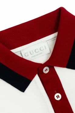 Gucci Kids WHITE Cotton polo