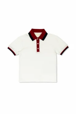 Gucci Kids WHITE Cotton polo