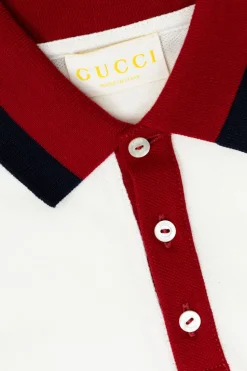 Gucci Kids WHITE Cotton polo