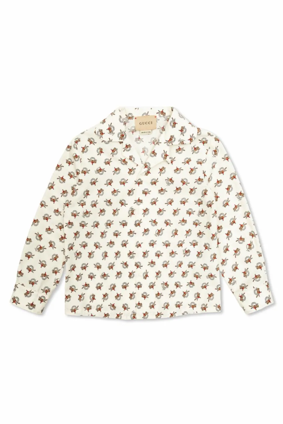 Gucci Kids WHITE Patterned shirt