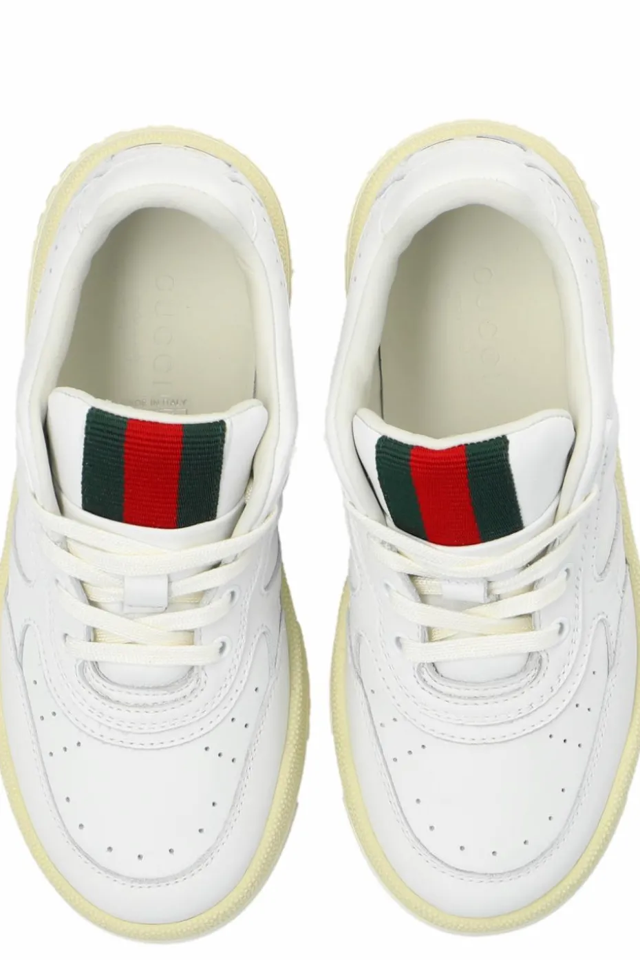 Gucci Kids WHITE Sneakers with Logo