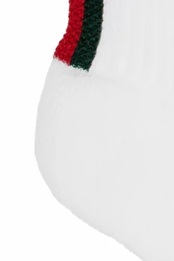 Gucci Kids WHITE Socks with ‘Web’ stripe motif