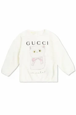 Gucci Kids WHITE Sweatshirt with colorful print