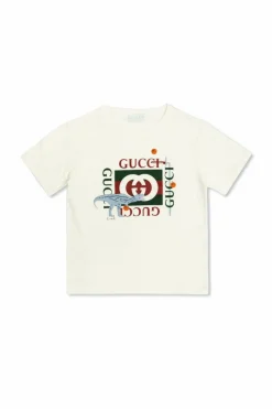 Gucci Kids WHITE T-shirt with colorful print