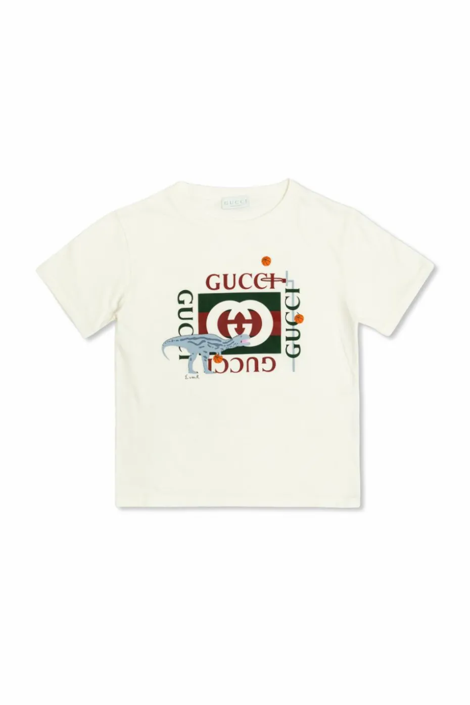 Gucci Kids WHITE T-shirt with colorful print