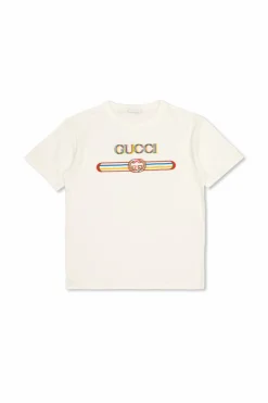 Gucci Kids WHITE T-shirt with printed logo