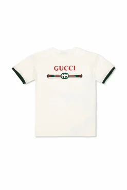 Gucci Kids WHITE T-shirt with printed logo