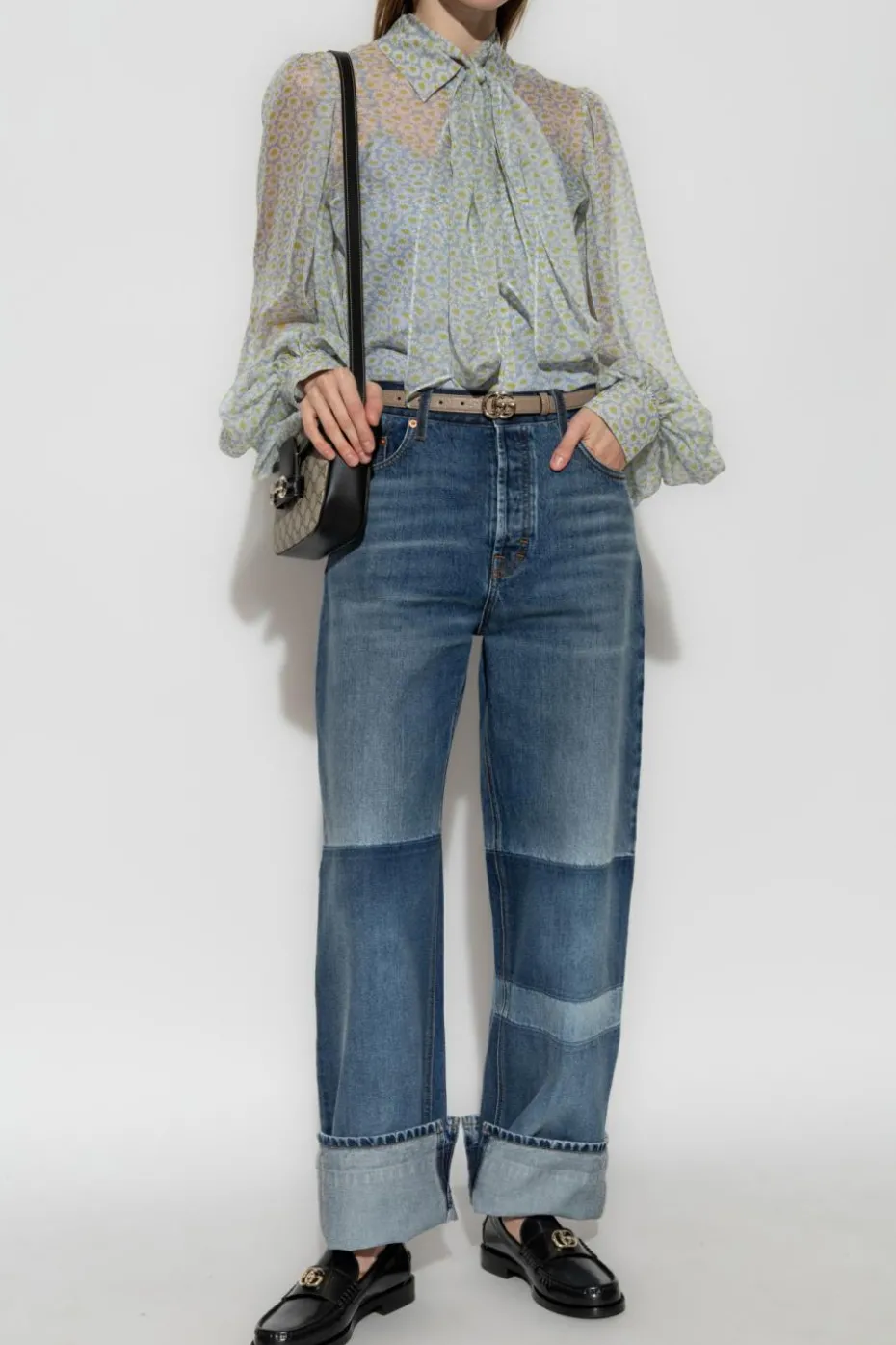 Gucci light blue Silk shirt