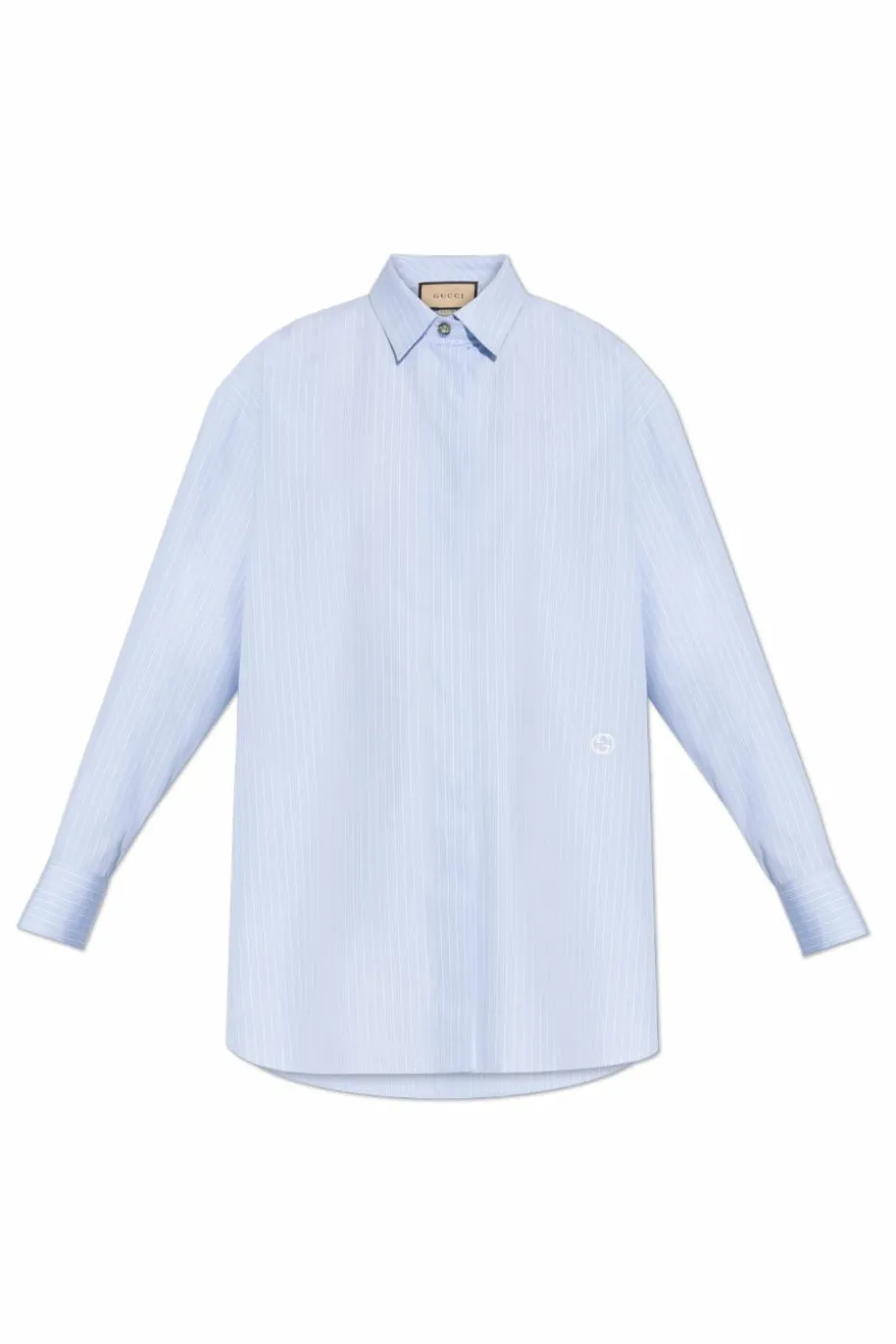 Gucci light blue Striped pattern shirt