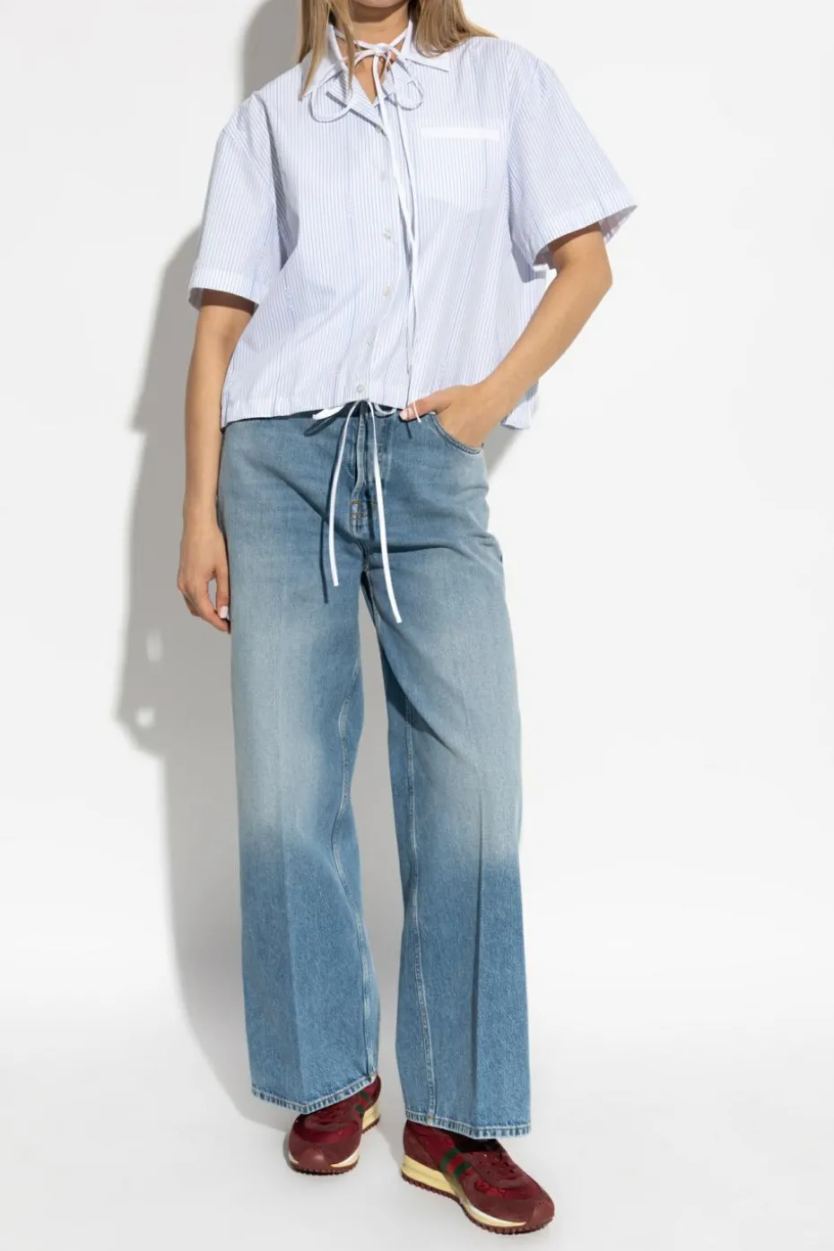 Gucci light blue Striped shirt