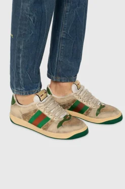 Gucci MULTICOLOUR ‘Screener’ sneakers with ‘Web’ stripes