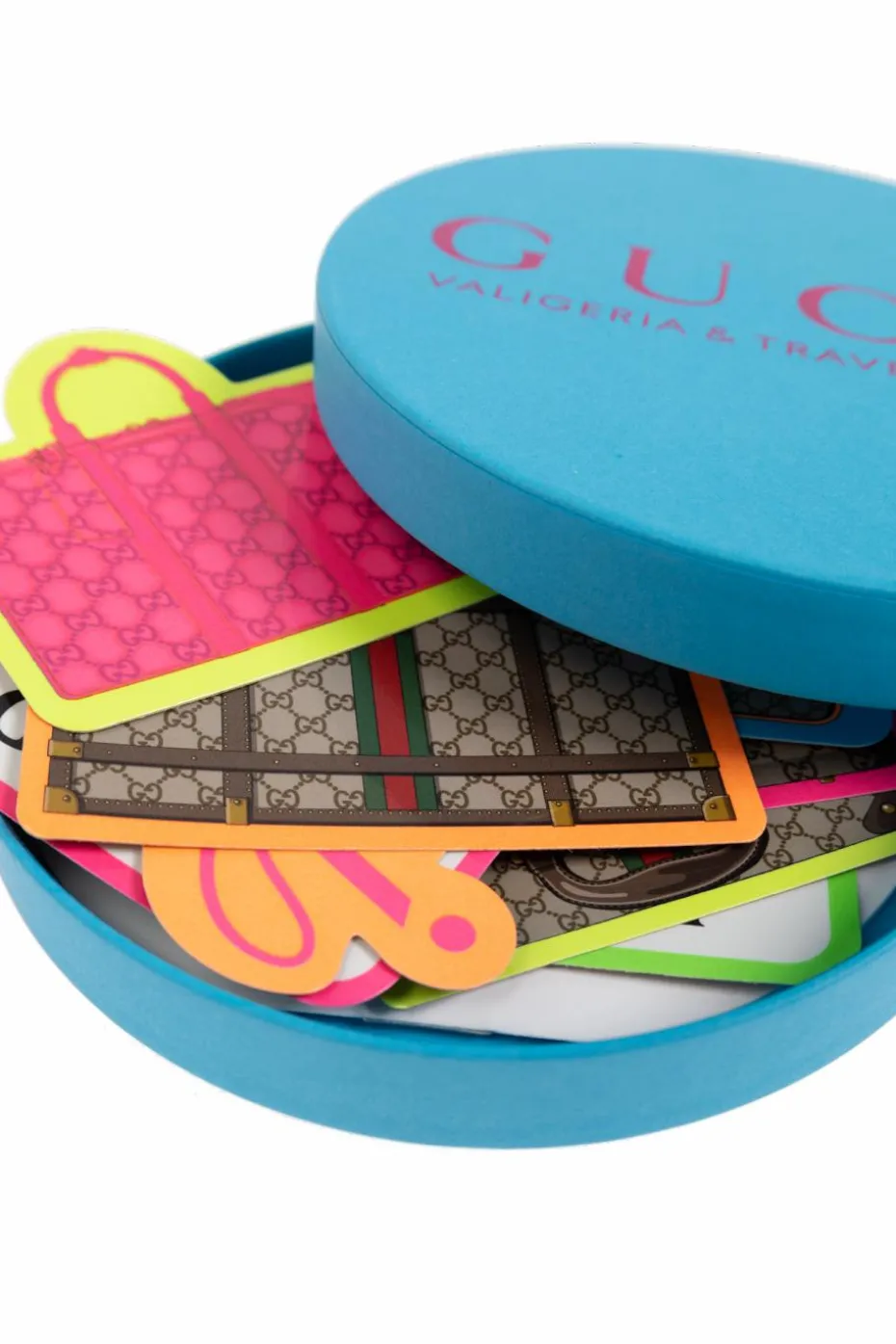 Gucci MULTICOLOUR Set of ten suitcase stickers