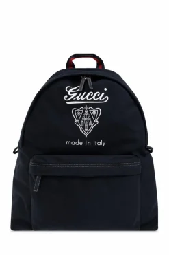 Gucci NAVY BLUE Backpack with print size Medium
