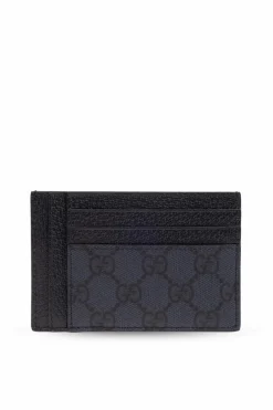 Gucci NAVY BLUE Card case with logo