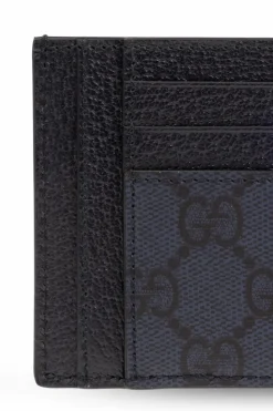Gucci NAVY BLUE Card case with logo