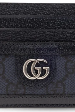 Gucci NAVY BLUE Card case with logo