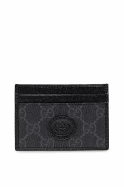 Gucci NAVY BLUE Card holder with logo