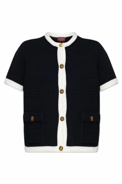 Gucci NAVY BLUE Cardigan with pockets