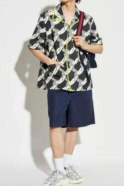 Gucci NAVY BLUE Cotton shorts
