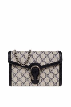 Gucci NAVY BLUE ‘Dionysus’ wallet with chain