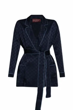 Gucci NAVY BLUE Double-breasted shirt