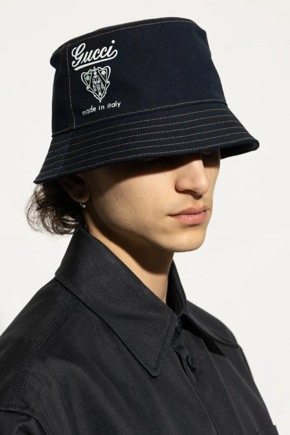 Gucci NAVY BLUE Hat with logo