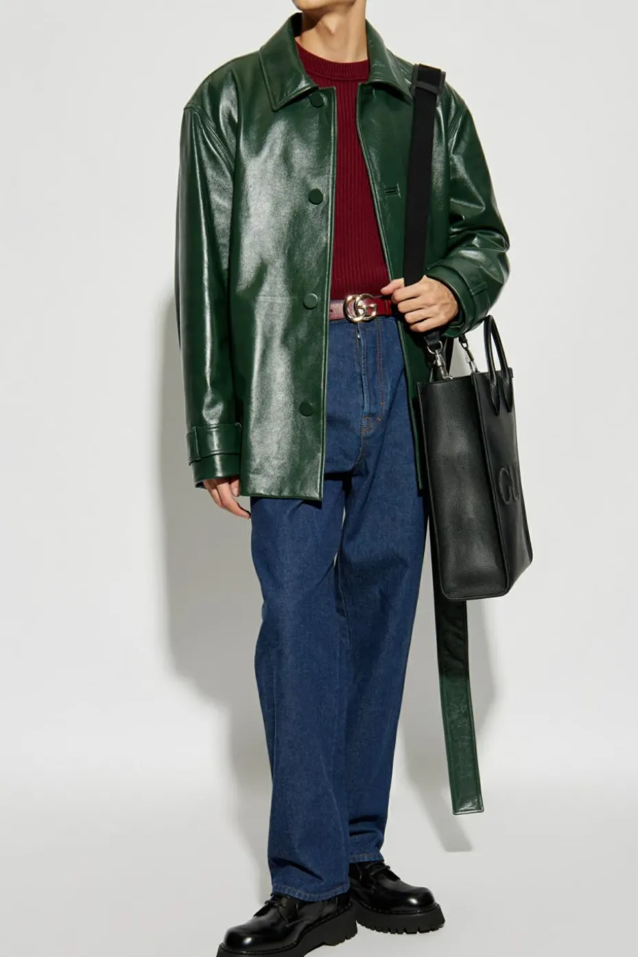 Gucci NAVY BLUE Jeans with logo