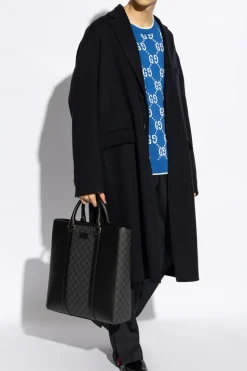 Gucci NAVY BLUE Monogram pants