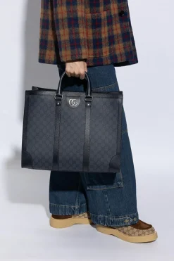 Gucci NAVY BLUE ‘Ophidia Large’ shopper bag