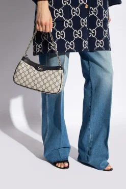 Gucci NAVY BLUE ‘Ophidia Small’ shoulder bag