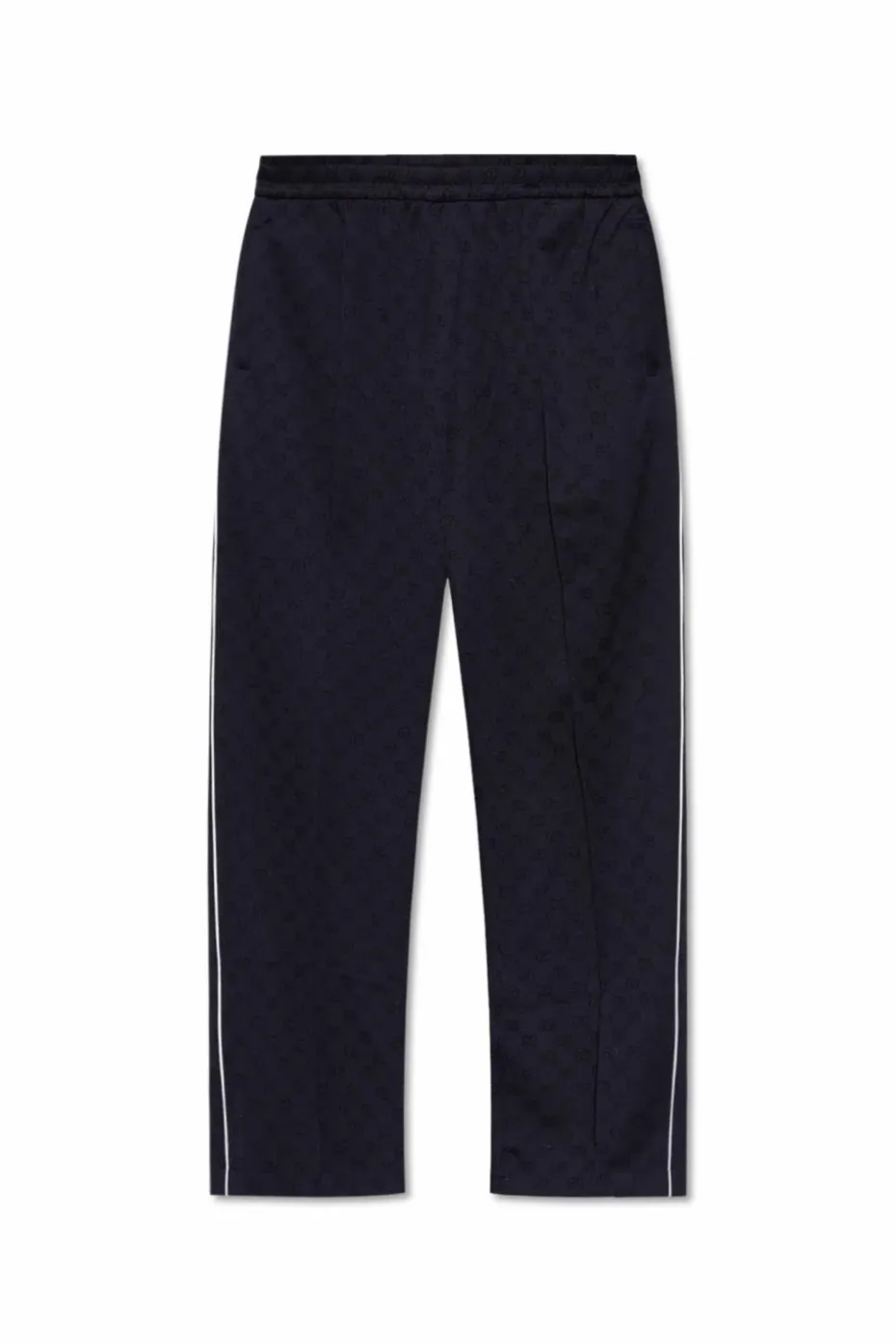 Gucci NAVY BLUE Pants with GG pattern