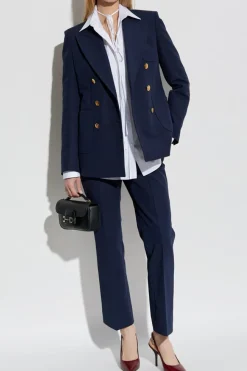 Gucci NAVY BLUE Pleated pants