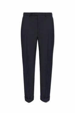 Gucci NAVY BLUE Pleat-front trousers