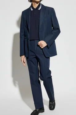 Gucci NAVY BLUE Polo with logo