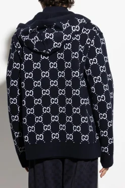 Gucci NAVY BLUE Reversible wool sweater