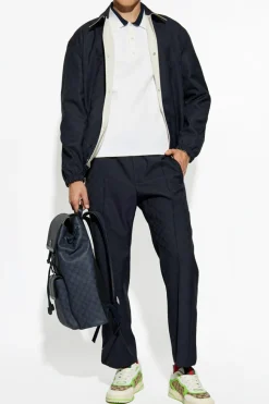 Gucci NAVY BLUE Reversible jacket with monogram