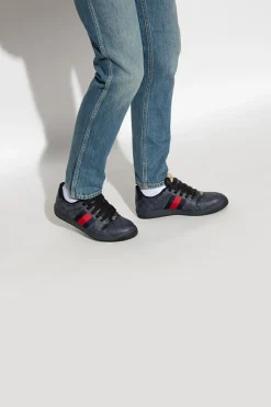 Gucci NAVY BLUE ‘Screener’ sneakers